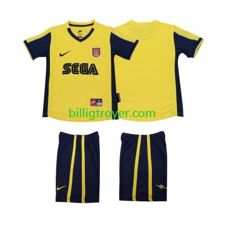 Billige Fotballdrakter Arsenal 2000 2001 Barn Retro Bortedraktsett Kortermet